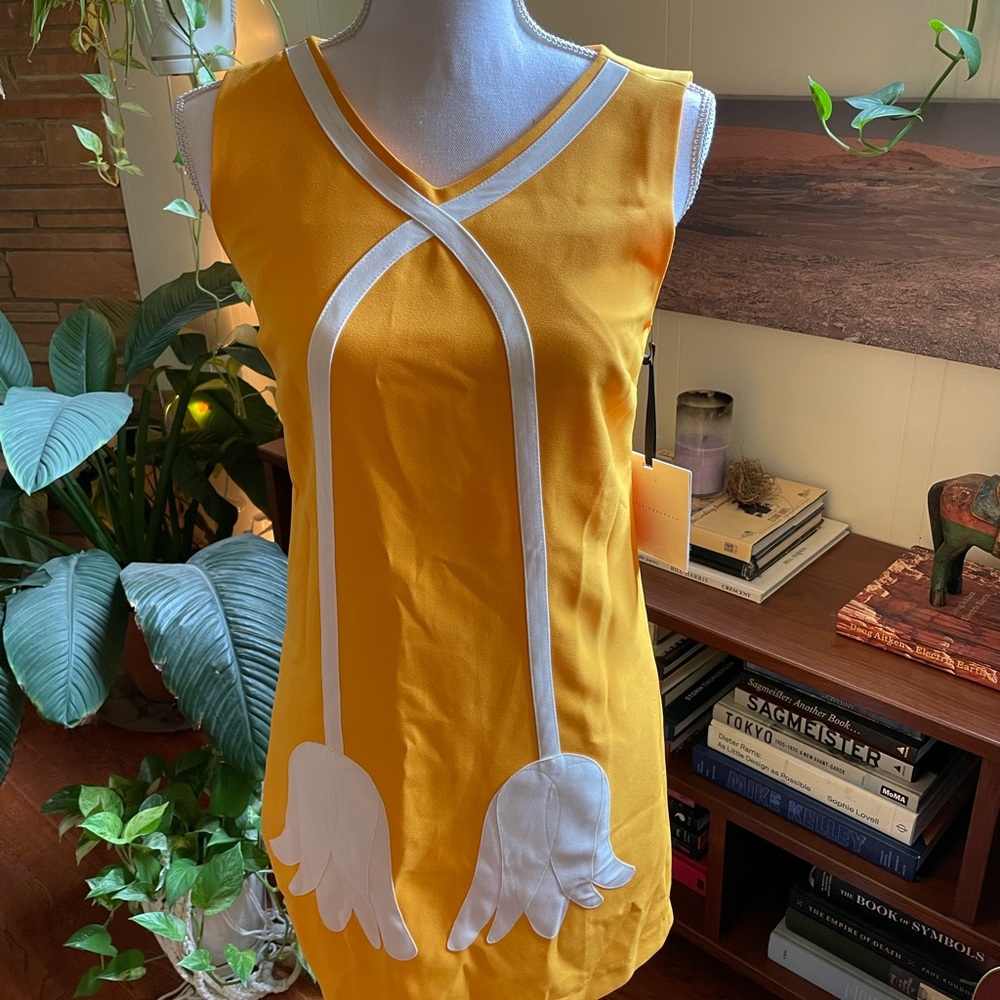 Victoria Beckham Mod Marigold Shift Dress Sz XS